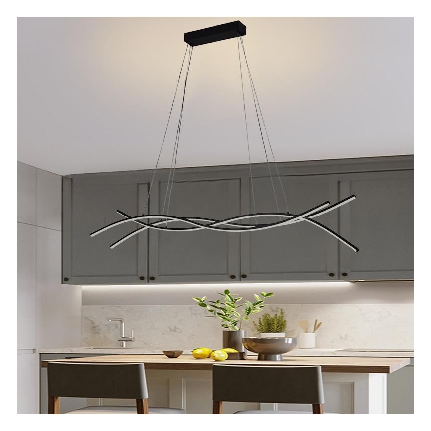 LED Żyrandol ściemnialny na lince LED/80W/230V 3000-6500K + pilot zdalnego sterowania