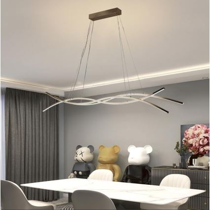 LED Żyrandol ściemnialny na lince LED/80W/230V 3000-6500K + pilot zdalnego sterowania