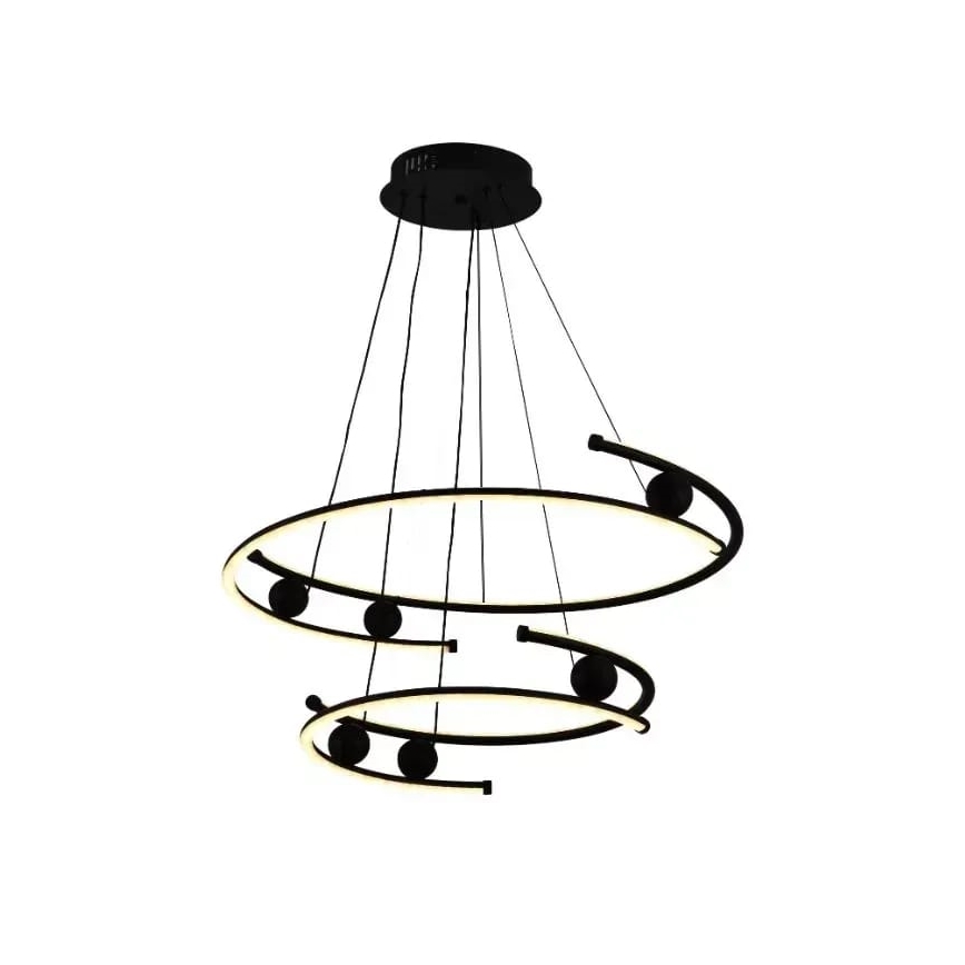 LED Żyrandol ściemnialny na lince LED/80W/230V 3000-6500K śr. 60 cm + zdalne sterowanie