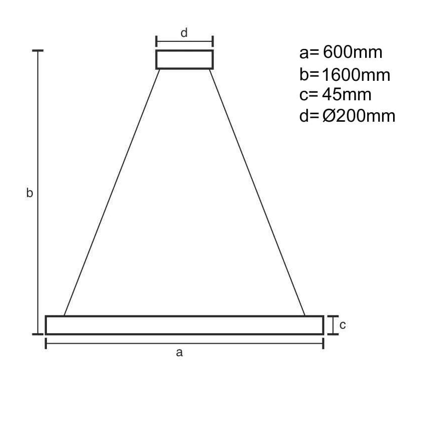 LED Żyrandol ściemnialny na lince LED/85W/230V 3000-6500K + pilot zdalnego sterowania