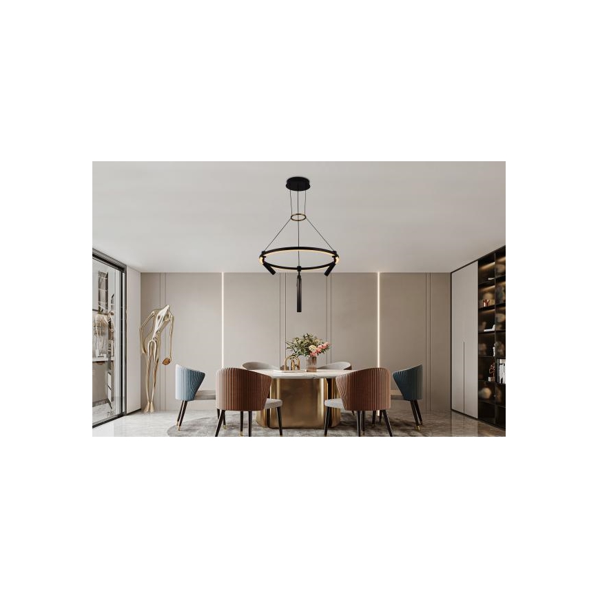 LED Żyrandol ściemnialny na lince LED/85W/230V 3000-6500K + pilot zdalnego sterowania