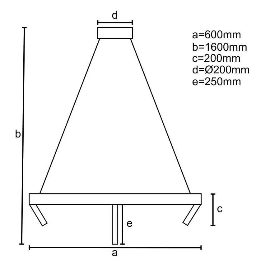 LED Żyrandol ściemnialny na lince LED/85W/230V 3000-6500K + pilot zdalnego sterowania