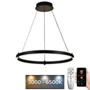 LED Żyrandol ściemnialny na lince LED/85W/230V 3000-6500K śr. 60 cm + zdalne sterowanie