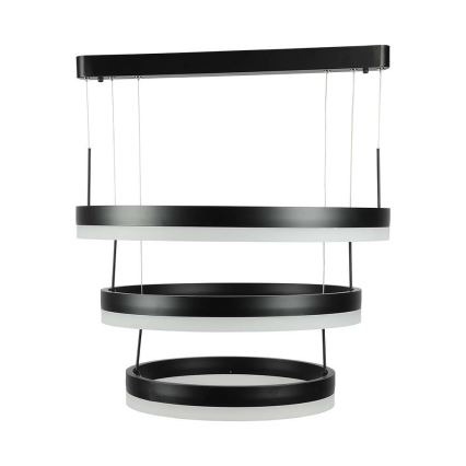 LED Żyrandol ściemnialny na lince LED/86W/230V 3000K czarny