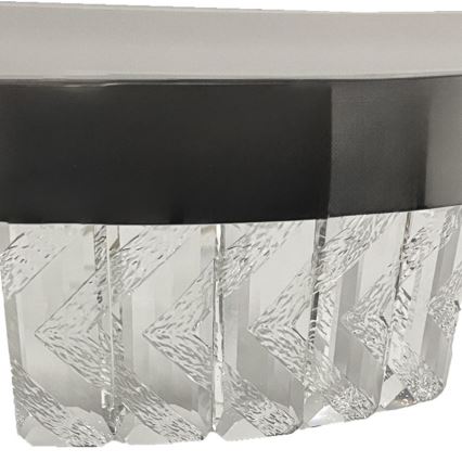 LED Ściemnialny kryształowy żyrandol na lince LED/90W/230V 3000-6500K chrom błyszczący + zdalne sterowanie