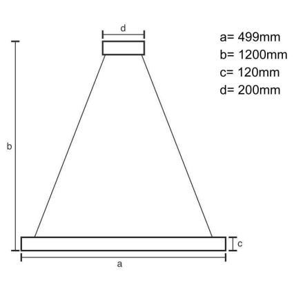 LED Ściemnialna kryształ żyrandol na lince LED/90W/230V 3000-6500K czarny + pilot zdalnego sterowania