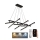 LED Żyrandol ściemnialny na lince LED/90W/230V 3000-6500K + pilot zdalnego sterowania