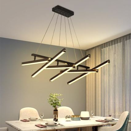 LED Żyrandol ściemnialny na lince LED/90W/230V 3000-6500K + pilot zdalnego sterowania