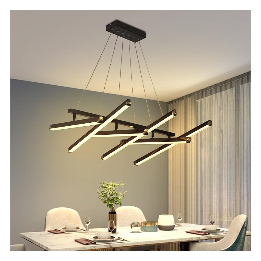 LED Żyrandol ściemnialny na lince LED/90W/230V 3000-6500K + pilot zdalnego sterowania