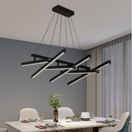LED Żyrandol ściemnialny na lince LED/90W/230V 3000-6500K + pilot zdalnego sterowania