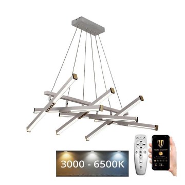 LED Żyrandol ściemnialny na lince LED/90W/230V 3000-6500K + pilot zdalnego sterowania