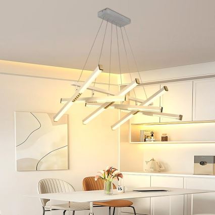 LED Żyrandol ściemnialny na lince LED/90W/230V 3000-6500K + pilot zdalnego sterowania