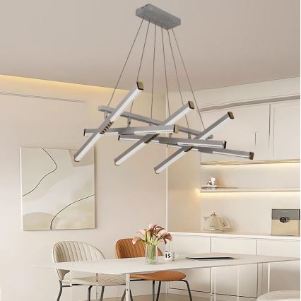LED Żyrandol ściemnialny na lince LED/90W/230V 3000-6500K + pilot zdalnego sterowania