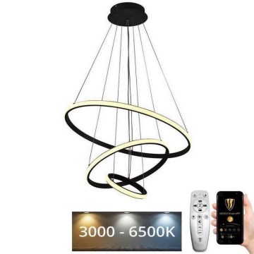 LED Żyrandol ściemnialny na lince LED/90W/230V 3000-6500K śr. 60 cm + zdalne sterowanie