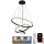 LED Żyrandol ściemnialny na lince LED/90W/230V 3000-6500K śr. 60 cm + zdalne sterowanie