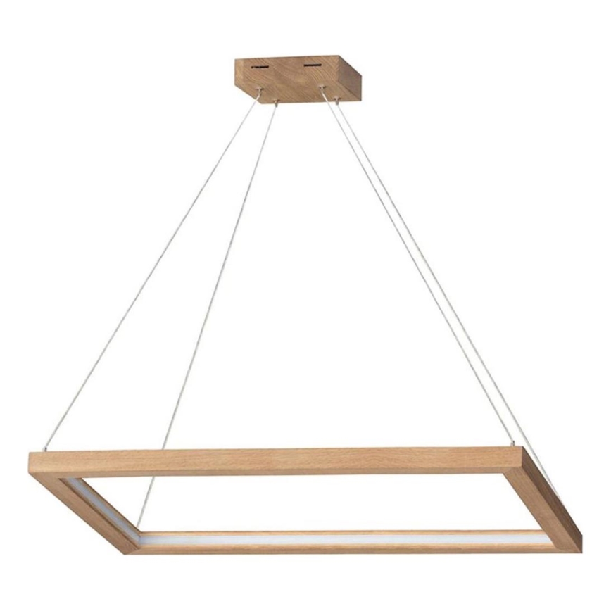 LED Żyrandol ściemnialny na lince LEGNO LED/31,5W/230V dąb