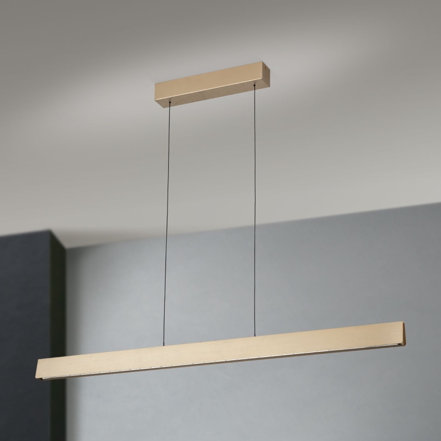 LED Żyrandol ściemnialny na lince TARA LED/44W/230V 2700/3800/4500/5700K złoty