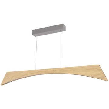 LED Żyrandol ściemnialny na lince ZIAD LED/14W/230V dąb