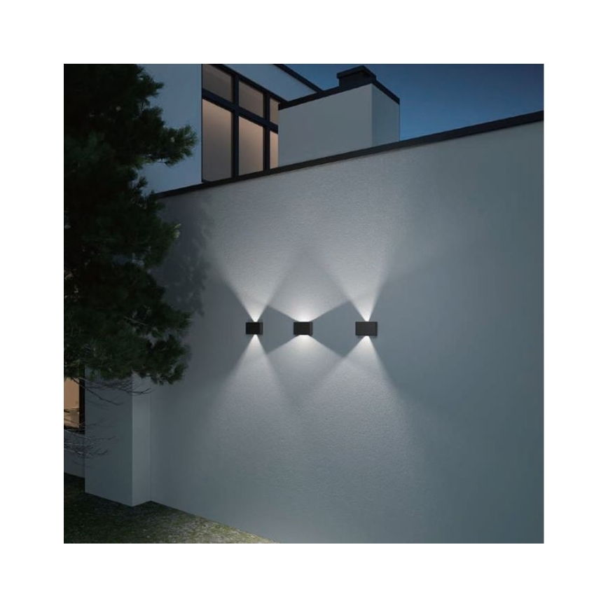 LED2 - LED Kinkiet zewnętrzny BLADE 2xLED/12W/230V IP54