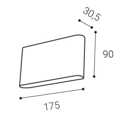 LED2 - LED Kinkiet zewnętrzny FLAT 2xLED/3W/230V IP65 3000K/4000K/5700K białe