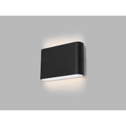 LED2 - LED Kinkiet zewnętrzny FLAT 2xLED/3W/230V IP65 3000K/4000K/5700K czarne