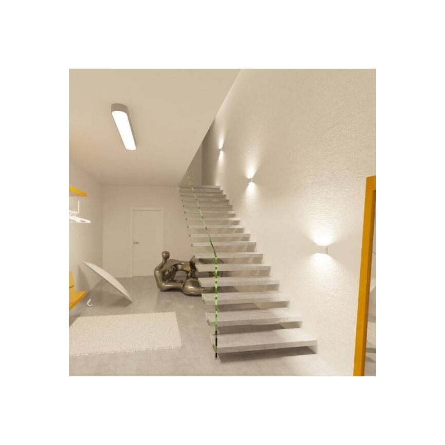 LED2 - LED Kinkiet zewnętrzny FLAT 2xLED/5W/230V IP65