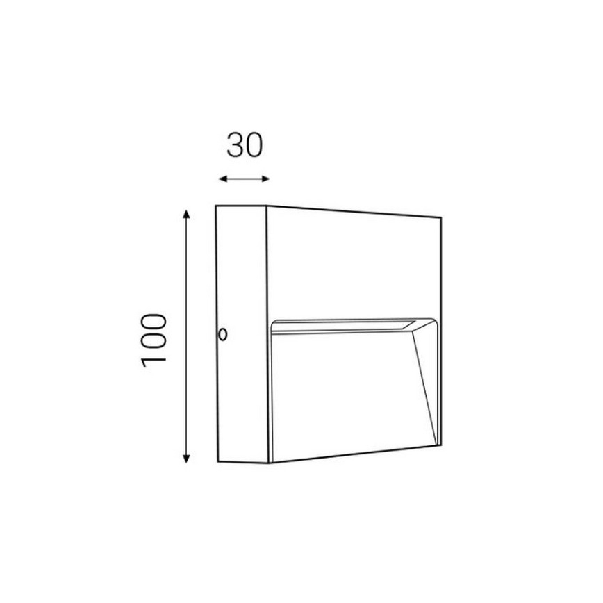 LED2 - LED Kinkiet zewnętrzny STEP ON LED/3W/230V antracyt  IP54