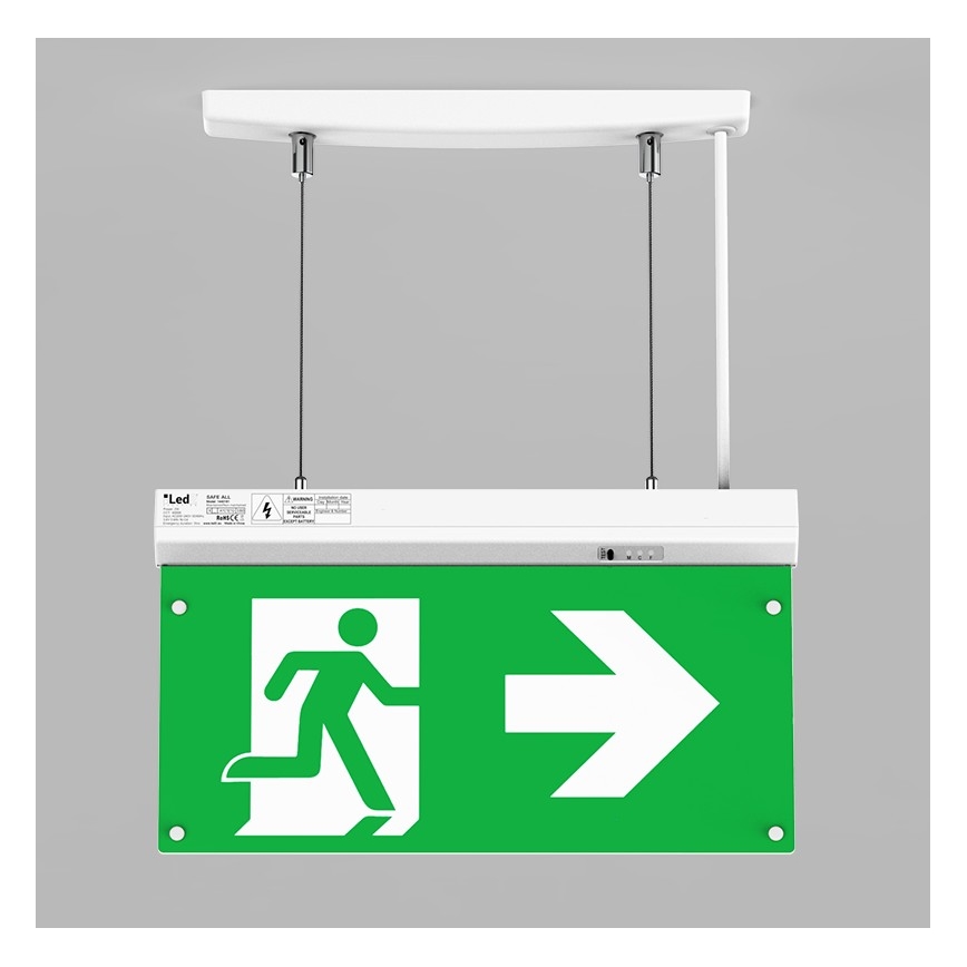 LED2 - LED Oprawa awaryjna SAFE ALL LED/2W/3,6V 6000K IP40