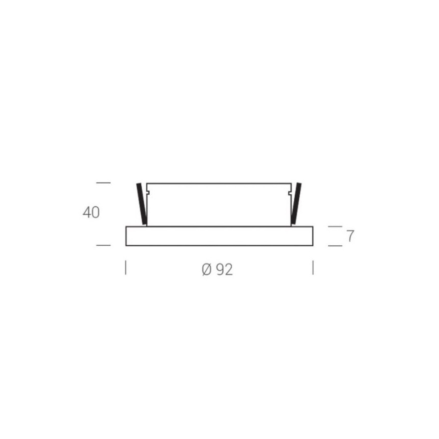 LED2 - LED Oprawa wpuszczana STATIC LED/7W/230V IP44