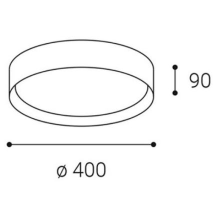 LED2 - LED Oświetlenie sufitowe MILA LED/30W/230V 3000/4000K