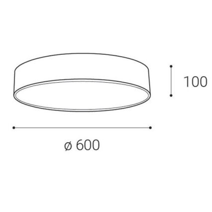 LED2 - LED Oświetlenie sufitowe MONO LED/60W/230V 3000/4000K białe