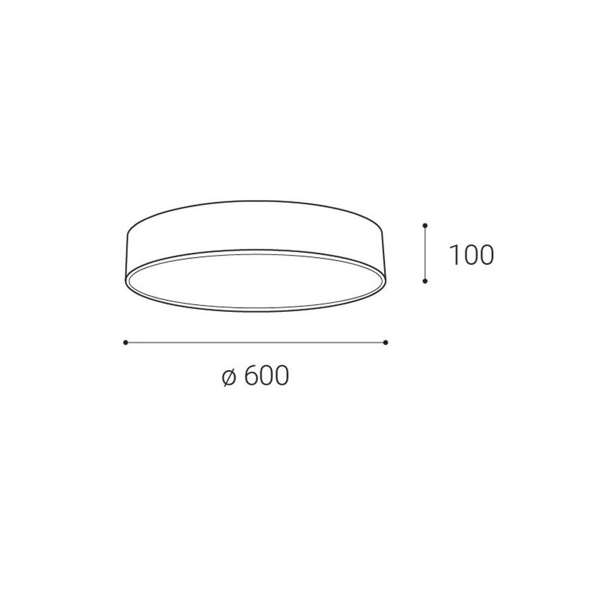 LED2 - LED Oświetlenie sufitowe MONO LED/60W/230V 3000/4000K białe