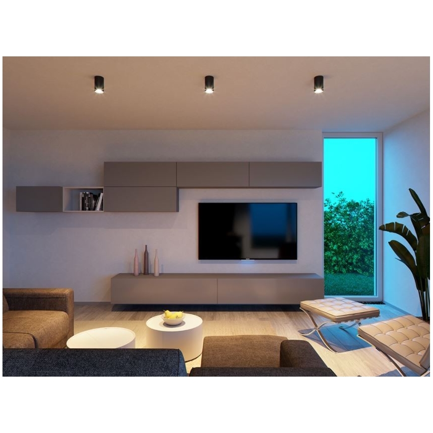 LED2 - LED Oświetlenie sufitowe TUBUS LED/9W/230V czarne