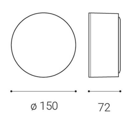 LED2 - LED Plafon BUTTON LED/12W/230V CRI 90 biały