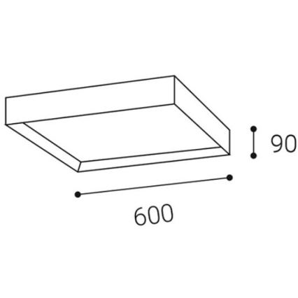 LED2 - LED Plafon MILO LED/60W/230V biały 3000/4000K