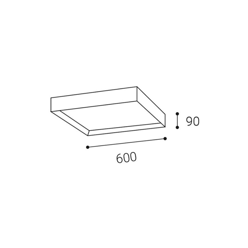 LED2 - LED Plafon MILO LED/60W/230V biały 3000/4000K
