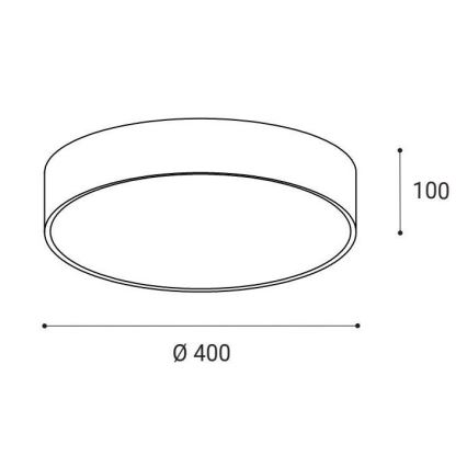 LED2 - LED Plafon MONO LED/30W/230V 3000K/4000K czarne