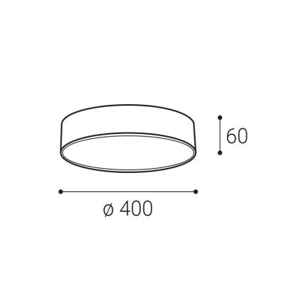 LED2 - LED Plafon MONO LED/30W/230V 3000K/4000K czarny