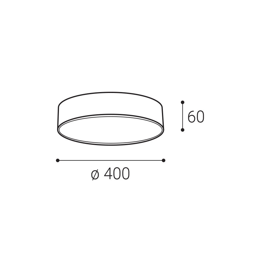 LED2 - LED Plafon MONO LED/30W/230V 3000K/4000K czarny