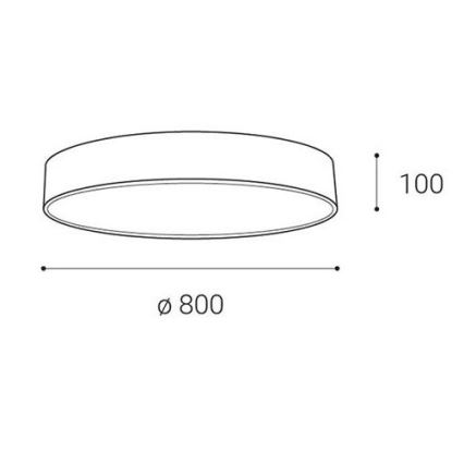LED2 - LED Plafon ściemnialny MONO LED/100W/230V 3000K/4000K białe
