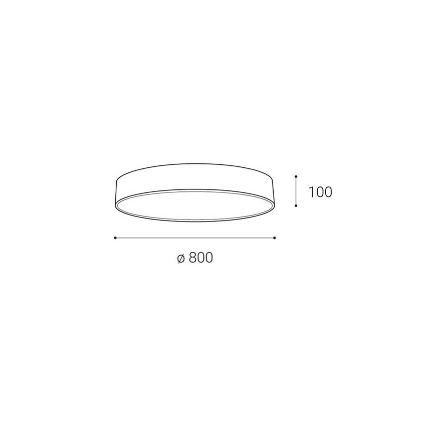 LED2 - LED Plafon ściemnialny MONO LED/100W/230V 3000K/4000K białe