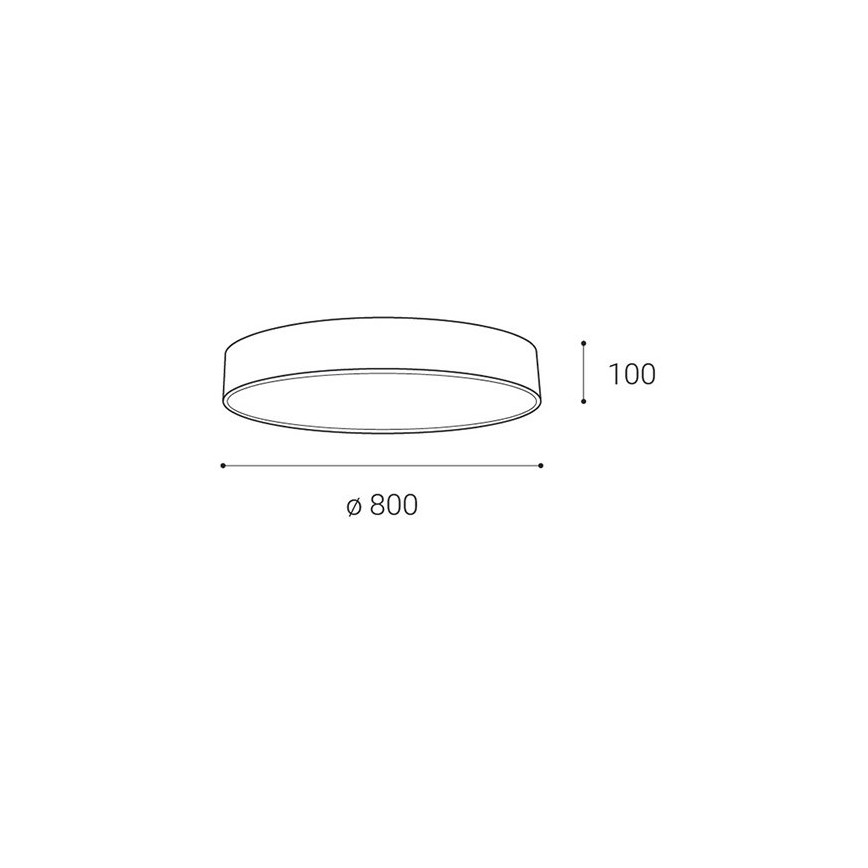 LED2 - LED Plafon ściemnialny MONO LED/100W/230V 3000K/4000K czarne