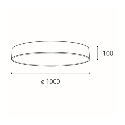 LED2 - LED Plafon ściemnialny MONO LED/153W/230V 3000K/4000K białe