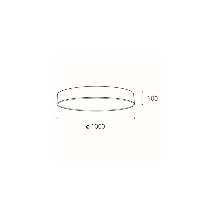 LED2 - LED Plafon ściemnialny MONO LED/153W/230V 3000K/4000K białe