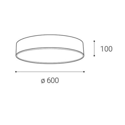 LED2 - LED Plafon ściemnialny MONO LED/60W/230V 3000K/4000K białe