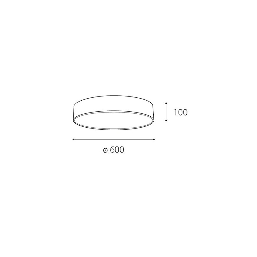 LED2 - LED Plafon ściemnialny MONO LED/60W/230V 3000K/4000K białe