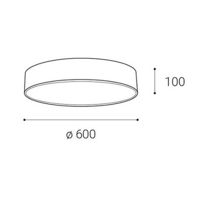 LED2 - LED Plafon ściemnialny MONO LED/60W/230V 3000K/4000K czarne