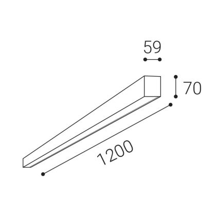 LED2 - LED Plafon ściemnialny NOLI LED/40W/230V 3000K/3500K/4000K biały