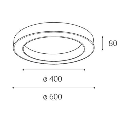 LED2 - LED Plafon ściemnialny SATURN LED/50W/230V 3000K/4000K białe