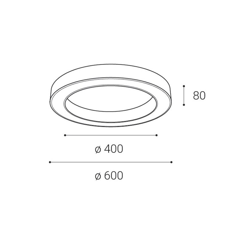 LED2 - LED Plafon ściemnialny SATURN LED/50W/230V 3000K/4000K białe